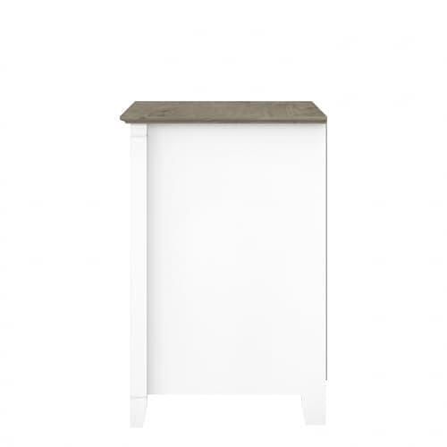 Bush Home Key West 2 Drawer Lateral File Cabinet in Pure White and Shiplap Gray, Document Storage for Home Office, Accent Chest with Drawers 9