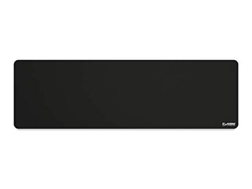 GLORIOUS Extended Gaming Mouse Pad/Mat - Long Black Cloth Mousepad, Stitched Edges | 11"x36" (G-E)