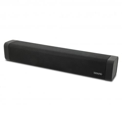 I.Sound ISound-6961 15-in. High-Performance Bluetooth Sound Bar and Speakerphone with FM Radio, Black