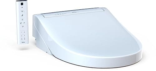 TOTO® WASHLET® C5 Electronic Bidet Toilet Seat with PREMIST and EWATER+ Wand Cleaning, Round, Cotton White - SW3083#01