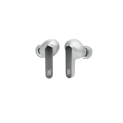 JBL Live Pro 2 - True Wireless Noise Cancelling Earbuds, up to 40 Hours of Playback with Wireless Charging, 6 mics for Perfect Calls, Touch & Voice Control, IPX5 Water Resistant (Silver) 8