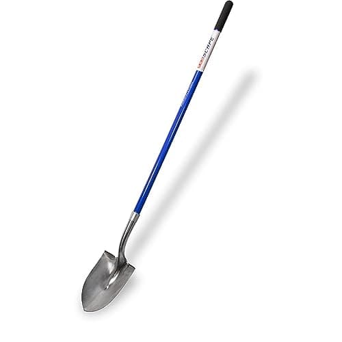 Marshalltown Proscape Stainless Steel Shovels, Round Point Type, Fiberglass Handle, RPSSFB