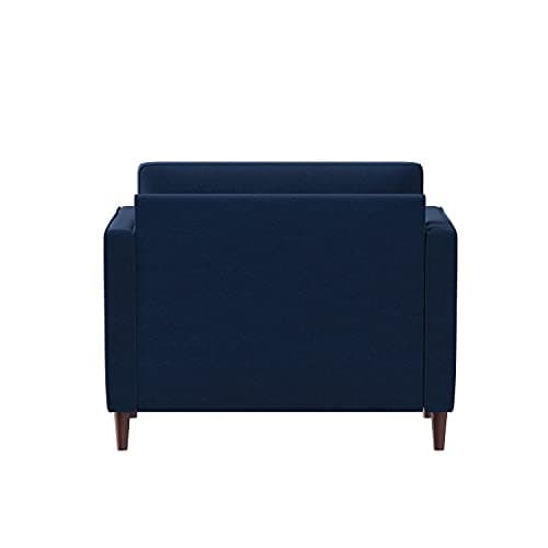 Studio Living® Lexington 39.4" Arm Chair, Mid-Century Modern, Pocket Coil Comfort, Easy Assembly, Woven Fabric, Navy Blue 5