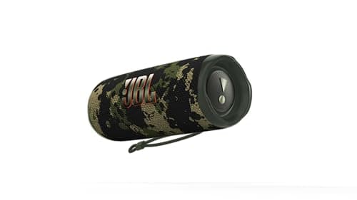 JBL Flip 6 - Portable Bluetooth Speaker, Powerful Sound and deep bass, IPX7 Waterproof, PartyBoost for Multiple Speaker Pairing, Home, Outdoor Travel (Squad) Camouflage (Renewed)