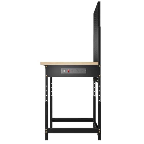 Workbench with Pegboard, Adjustable Height Work Bench Heavy Duty Work Station Table with Power Outlets Work Benches for Garage, Workshop, Home, Office(47.2 inch Wide) 11