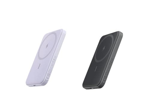 Anker 621 Magnetic Portable Charger (MagGo), 5,000mAh Wireless Power Bank with USB-C Cable, Magsafe-Compatible Battery Pack for iPhone 16/15/14/13/12 Series