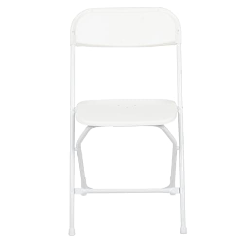 Flash Furniture Hercules Series Plastic Folding Chair - White - 650LB Weight Capacity Comfortable Event Chair - Lightweight Folding Chair 13