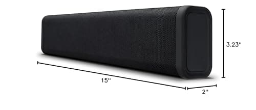 iLive Electronics 15 Inch Portable Wireless Speaker Sound Bar, Rechargeable Battery, Built in Microphone, Black (ISB150B) 6