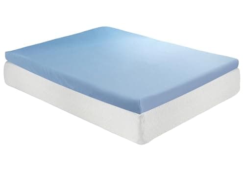 Roost Sleep Cool Cloud 3 Inch Gel Memory Foam Queen Mattress Topper – Cooling Bed Topper for Back Pain and Pressure Relief, Removable Washable Cover, Ventilated Design, Fits Queen Beds 3