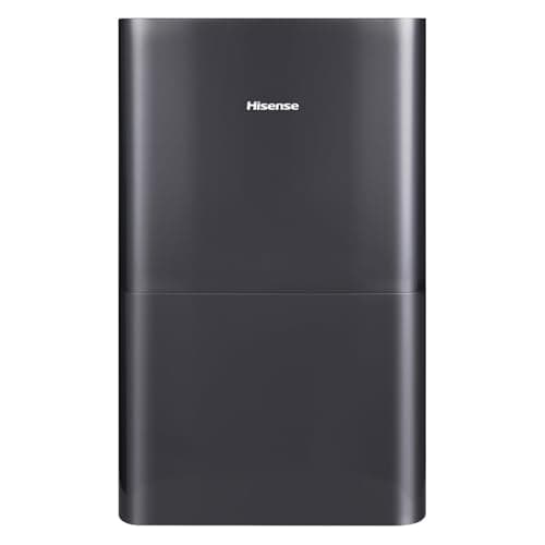 Hisense Energy Star 50-Pint Portable Dehumidifier with Built-in Pump, Auto-Shutoff and Timer, Home Dehumidifier and Moisture Absorber For Basement, Garage, Living Room