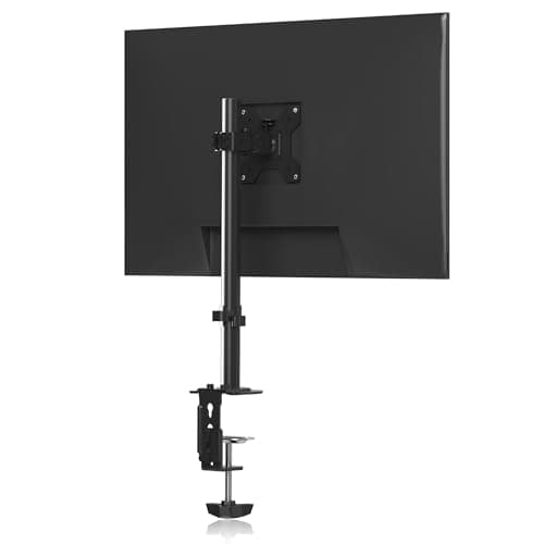 Pholiten Single Monitor Stand, Heavy Duty Adjustable Monitor Arm Desk Mount for 13-32Inch, Tilt, Swivel, Rotate, Support 22 lbs,Black