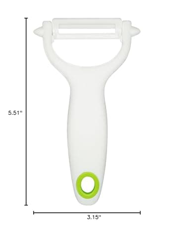 Ceramic Y Peeler - Great for Vegetables, Fruit, and Potatoes, Blade Protector Included, Dishwasher Safe | by Lynn & Riley 6