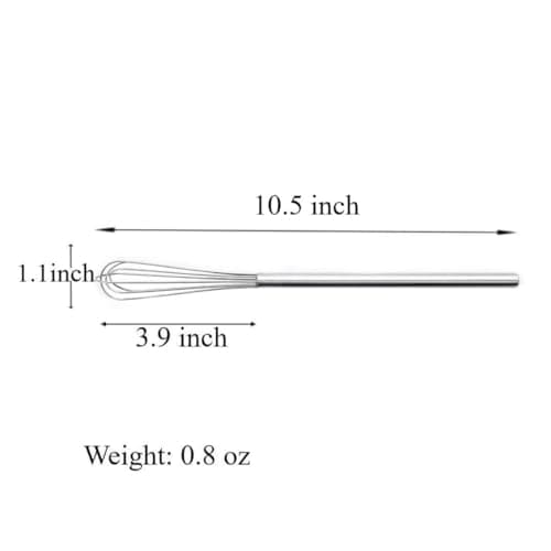 FLYINGSEA Whisks,Small Whisk,Mini Whisk,Stainless Steel Whisks,Cooking and Kitchen Gadget.(1 Pcs) 7