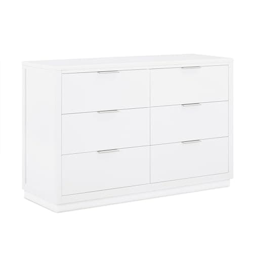 Delta Children Forever 6 Drawer Dresser, Fully Assembled - Classic Collection, Bianca White