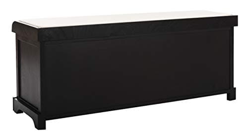 Safavieh American Homes Collection Lonan Grey and White Wicker Storage Bench 7