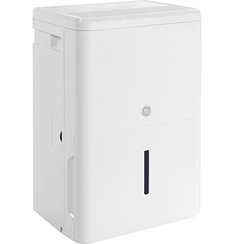GE Energy Star Portable Dehumidifier 35 Pint, Perfect for Bedroom, Basement & Garage or Rooms up to 3000 Sq Ft, Ideal for High Humidity Areas, Complete with Empty Bucket Alarm & Clean Filter Alert