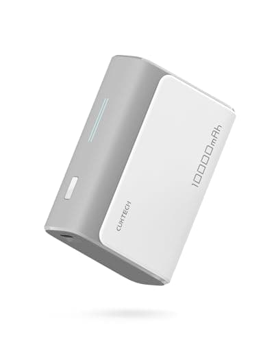 CUKTECH 30W Mini Power Bank, 10000mAh(2S1P) Portable Charger PD3.0 Fast Charging, Dual-Charging Ports Battery Pack, for iPhone 16/15/14/13 Series, Samsung S24/S23/S22, iPad, AirPods, and More (Grey)