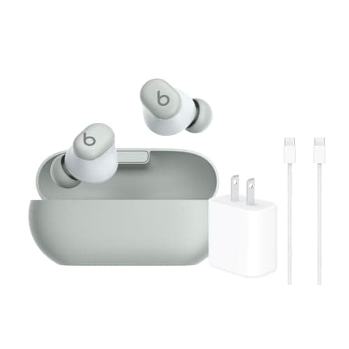 Beats Solo Buds - True Wireless Earbuds with 20W Power Adapater and USB-C Charge Cable (1m) - Storm Gray