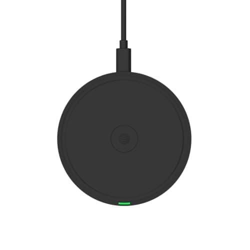AT&T 15W Qi Wireless Charging Pad – Case-Friendly USB-C Fast Charging Station for iPhone 17/16/15/14, AirPods, Samsung Galaxy S25/S24, Pixel, and All Qi-Compatible Devices – Black