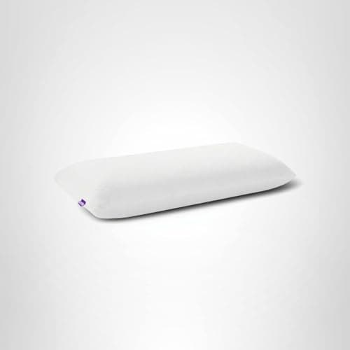 Purple Harmony Pillow – Talalay Latex Foam Cooling Pillow for Combo or Side Sleepers, 360º Hex GelFlex Grid for No-Pressure Support and Luxurious Weightless Feel - King, Medium Feel, Tall Height 8