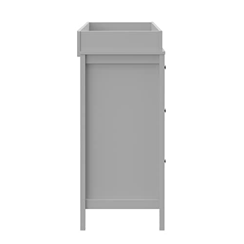 Storkcraft Horizon 3 Drawer Chest with Changing Topper (Pebble Gray) – GREENGUARD Gold Certified, Includes Removable Changing Table Topper, Chest of Drawers for Nursery & Kids Bedroom 13
