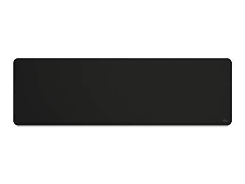 GLORIOUS Large Extended Gaming Mouse Pad/Mat - Stealth Edition - Long Black Cloth Mousepad, Stitched Edges | 11"x36" (G-E-Stealth)