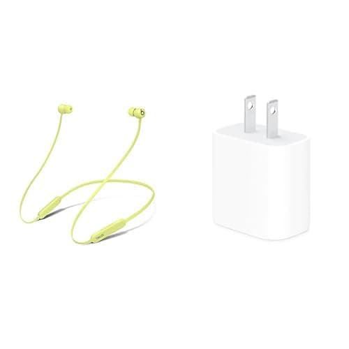 Beats Flex with Apple 20W USB-C Power Adapter - Yuzu Yellow 4