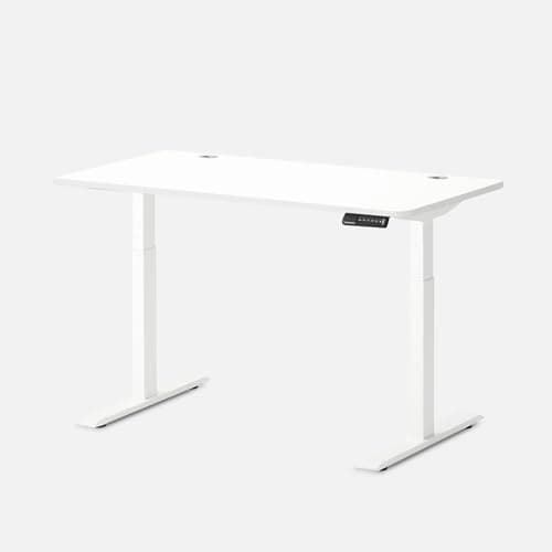 Autonomous Electric Standing Desk 2, 53 x 29 inches, Height Adjustable, Dual Motor (White - White)