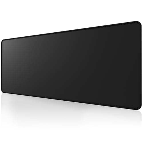 ALOANES Large Gaming Mouse Pad with Non-Slip Rubber Base,Stitched Edge,Desk mat for Laptop,Computer & PC, Wristing Pad for Gamer,Office & Home,Classic Black XL 11.81''x31.50''x0.12''