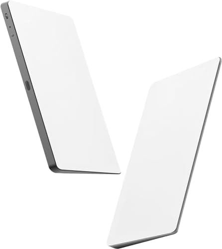 Wireless Trackpad for Windows Macbooks Rechargeable multi surface touch pad (White)