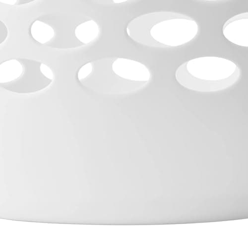 White Round Plastic Laundry Hamper with Handles - 2.2 Bushel Capacity, Lightweight & Space-Saving - Easy-Carry Laundry Basket for Home, Dorm, or Apartment 5