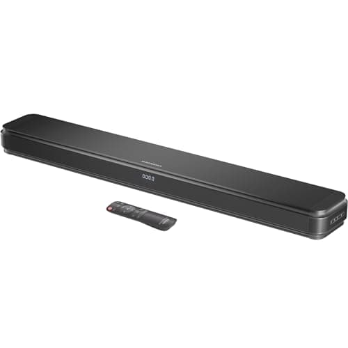 MAGNEMA 2.1ch 120W Sound Bar for TV with Dolby Audio and Dual Built-in Subwoofers, Bluetooth TV Speaker Soundbar with HDMI-ARC, RCA and Optical Connectivity, Enhanced Clarity and Balanced Bass, Black