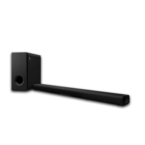 Yamaha True X BAR 40A Dolby Atmos Slim Sound Bar, Bluetooth, WiFi with Free True X SUB 100A Wireless Subwoofer SR-X50ABL Bundle