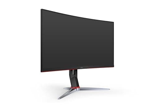AOC CQ27G2 27" Super Curved Frameless Gaming Monitor QHD 2K, 1500R VA, 1ms, 144Hz, FreeSync, Height adjustable, 3-Yr Zero Dead Pixel, Black/Silver 8