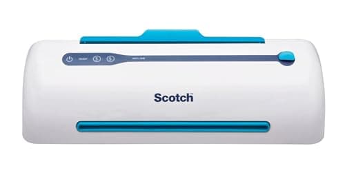 Scotch PRO TL906 Thermal, Laminator Machine, 1 Laminating Device, White/Blue, Laminate Recipe Cards, Photos, Documents, for Home, Office, or School Supplies, 9 in 12