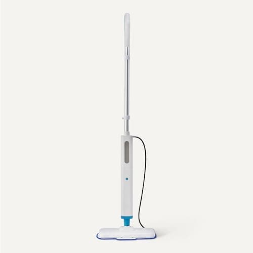Amazon Basics Steam Mop for Hard Floor Cleaning with 20-Foot Cord, 3 Washable Pads, White 5