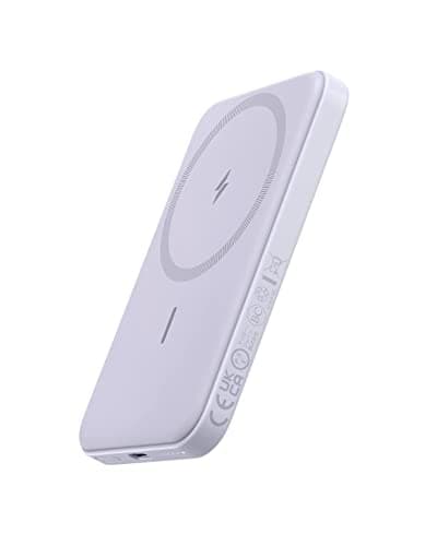 Anker 621 Magnetic Portable Charger (MagGo), 5,000mAh Wireless Power Bank with USB-C Cable, Magsafe-Compatible Battery Pack for iPhone 16/15/14/13/12 Series