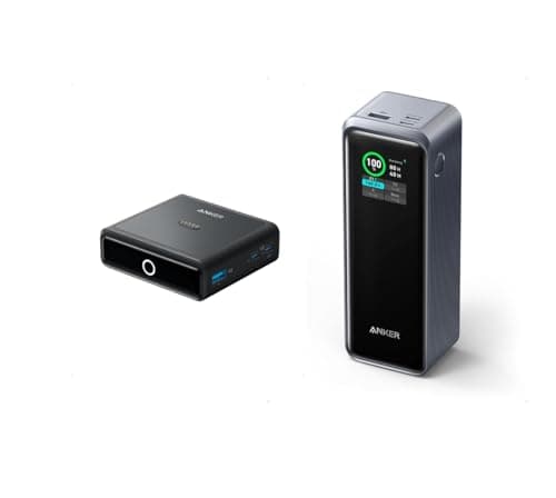 Anker 100W Charging Base with 4 Ports for MacBook, iPhone, Samsung, Pixel with Anker 27,650mAh Prime Power Bank, 250W 3-Port Charger for MacBook, iPhone, Vision Pro, Samsung, Dell