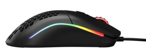 Glorious Model O Wired Gaming Mouse 67g Superlight Honeycomb Design, RGB, Pixart 3360 Sensor, Omron Switches, Ambidextrous - Matte Black 5