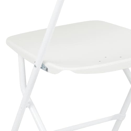 Flash Furniture Hercules Series Plastic Folding Chair - White - 650LB Weight Capacity Comfortable Event Chair - Lightweight Folding Chair 15