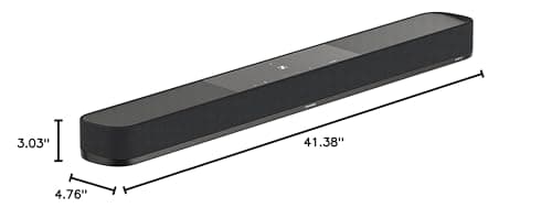Sennheiser AMBEO Soundbar Plus for TV and Music with Immersive 3D Surround Sound, Virtual 7.1.4 Speaker Setup, Built-in Dual Subwoofers, Advanced Streaming Connectivity, Night Mode, Black 10