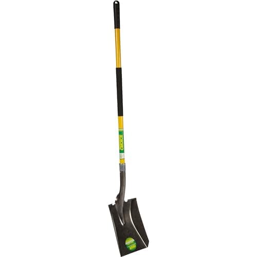 Professional's Choice Square Point Shovel - Sturdy 54” Fiberglass Handle - Heavy Duty 14 Gauge Steel Head