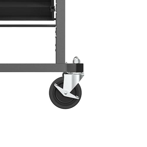 COSCO SmartFold Butcher Block Portable Workbench/Folding Utility Table (Gray Steel Frame) 9