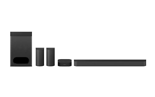 Sony BRAVIA Theater System 6, 5.1ch Home Theater System Sound bar with subwoofer and Rear Speakers, Surround Sound by Dolby Atmos/DTS:X Compatible HT-S60 12