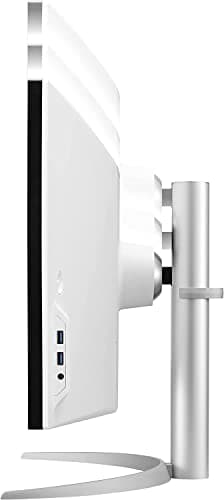 LG 49WQ95C-W 49 Inch 32:9 Curved UltraWide DQHD (5120 x 1440) Nano IPS Monitor, NVIDIA G-SYNC Compatible & AMD FreeSync Premium Pro, HDMI 2.1 & USB Type-C (90W PD), Tilt/Height/Swivel Adjustable 5