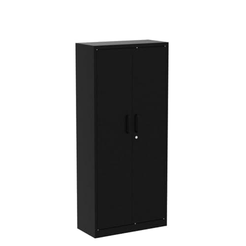 Yizosh Metal Garage Storage Cabinet with 2 Doors and 5 Adjustable Shelves - 71" Steel Lockable File Cabinet,Locking Tool Cabinets for Office,Home,Garage,Gym,School (Black) 5