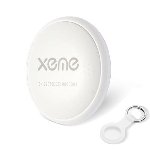 Key Finder, Bluetooth Tracker Locator Pairs with Apple Find My (iOS only), Item Locator Smart Tracker Tag for Keys/Luggage/Wallet, etc. (WHITE-1PCS)