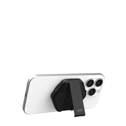 URBAN ARMOR GEAR UAG Wireless Charging Pad with Kickstand Compatible with MagSafe Cases, 15W Fast Charging with 4ft Detachable Rugged USB-C to USB-C Cable, Black/Carbon Fiber 8