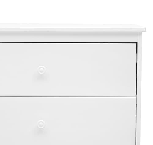 Delta Children Sutton 3 Drawer Dresser with Changing Top and Interlocking Drawers - Greenguard Gold Certified, Bianca White 15