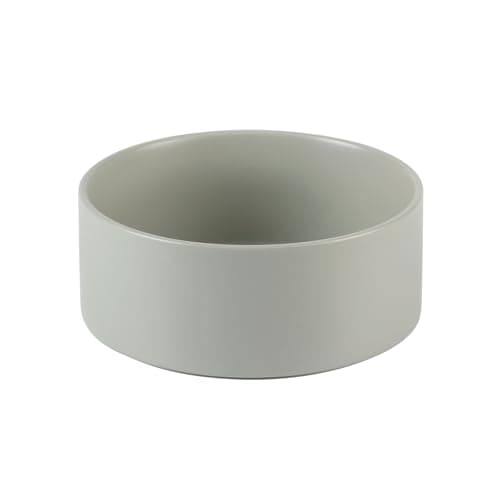 Havniva Ceramic 6.1inch Non-Slip Dog Food and Water Bowl for Small & Medium Breed Dogs,Pet Bowl for Replacement, Protects Cervical Spine (Grey)